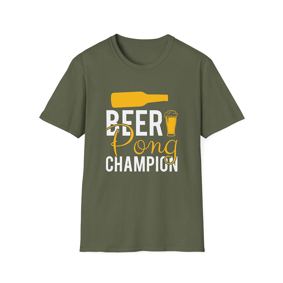 Thumbnail: Funny Beer T-Shirt – "Beer Pong Champion"