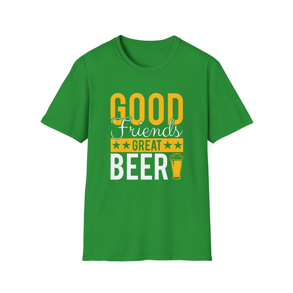 Thumbnail: Beer Lover T-Shirt – "Good Friends, Great Beer" 