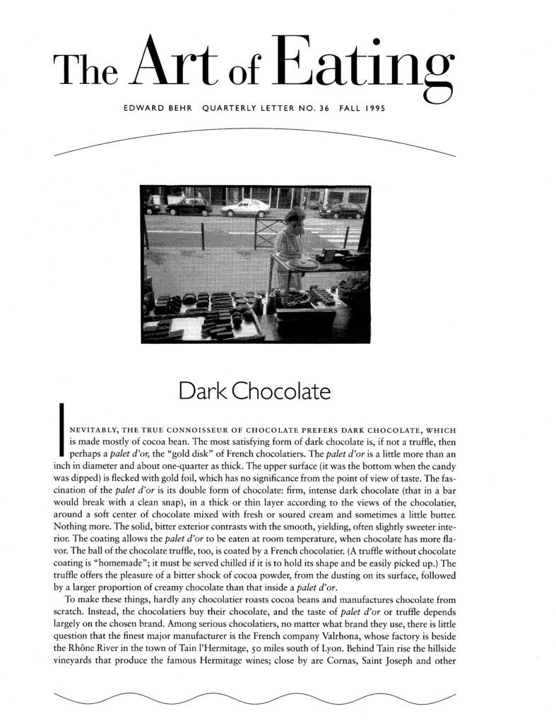 No. 36 Dark Chocolate in France