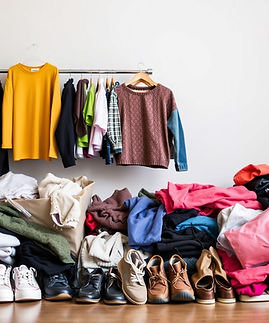 clothing and shoe donations without a person.jpg