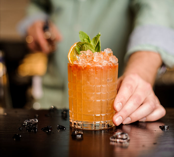 Cocktail Being Served