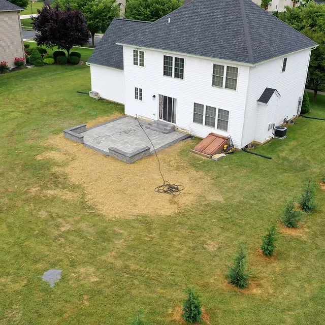 Aerial drone photo of a single-family home, ILLIONAIREZ, Sellersville, Bucks County PA