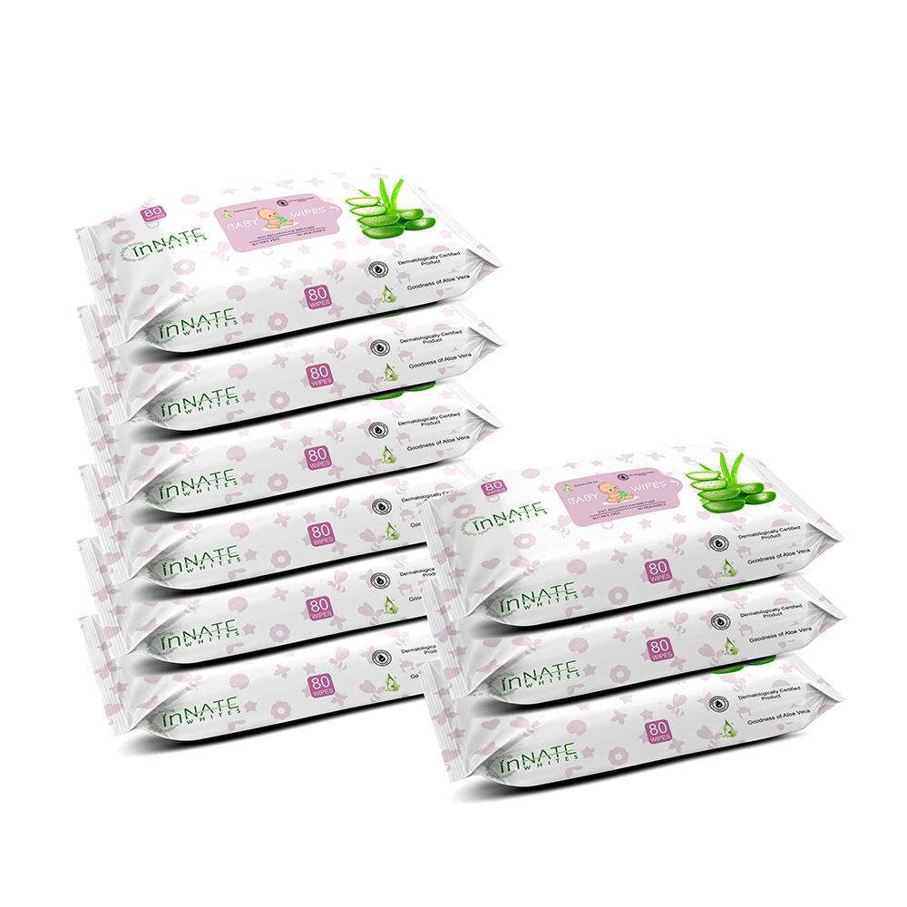InnateWhites Baby Wipes with Aloe Vera Goodness