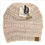 Thumbnail: MUTI TONE CABLE KNIT PONY TAIL CC BEANIE WINTER HAT BEANIE #2293