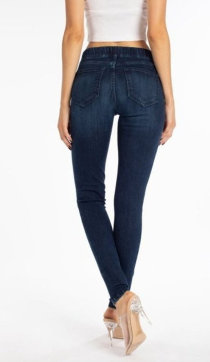Thumbnail: KANCAN HIGH RISE ELASTIC BAND JEGGINGS #326