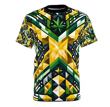 Glass Mosaic Jamaican Themed flag