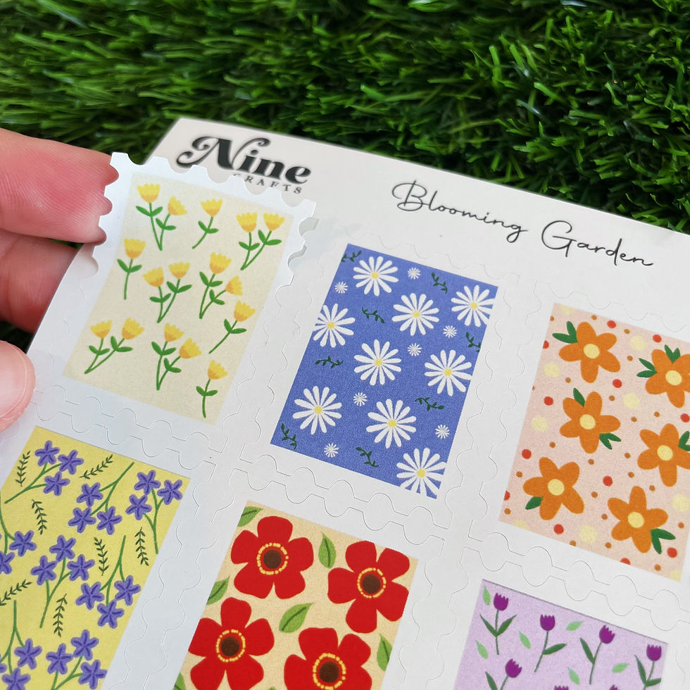 Thumbnail: Blooming Garden Stamp Sticker Sheet