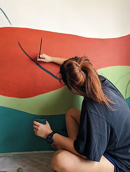nine creatives founder painting