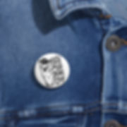 Let's Just Eat Out | Cool, Funny Button | B&W Circle Pin | 2 Sizes Available