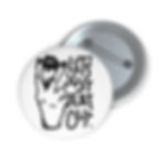 Thumbnail: Let's Just Eat Out | Cool, Funny Button | B&W Circle Pin | 2 Sizes Available