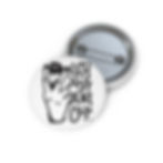 Thumbnail: Let's Just Eat Out | Cool, Funny Button | B&W Circle Pin | 2 Sizes Available