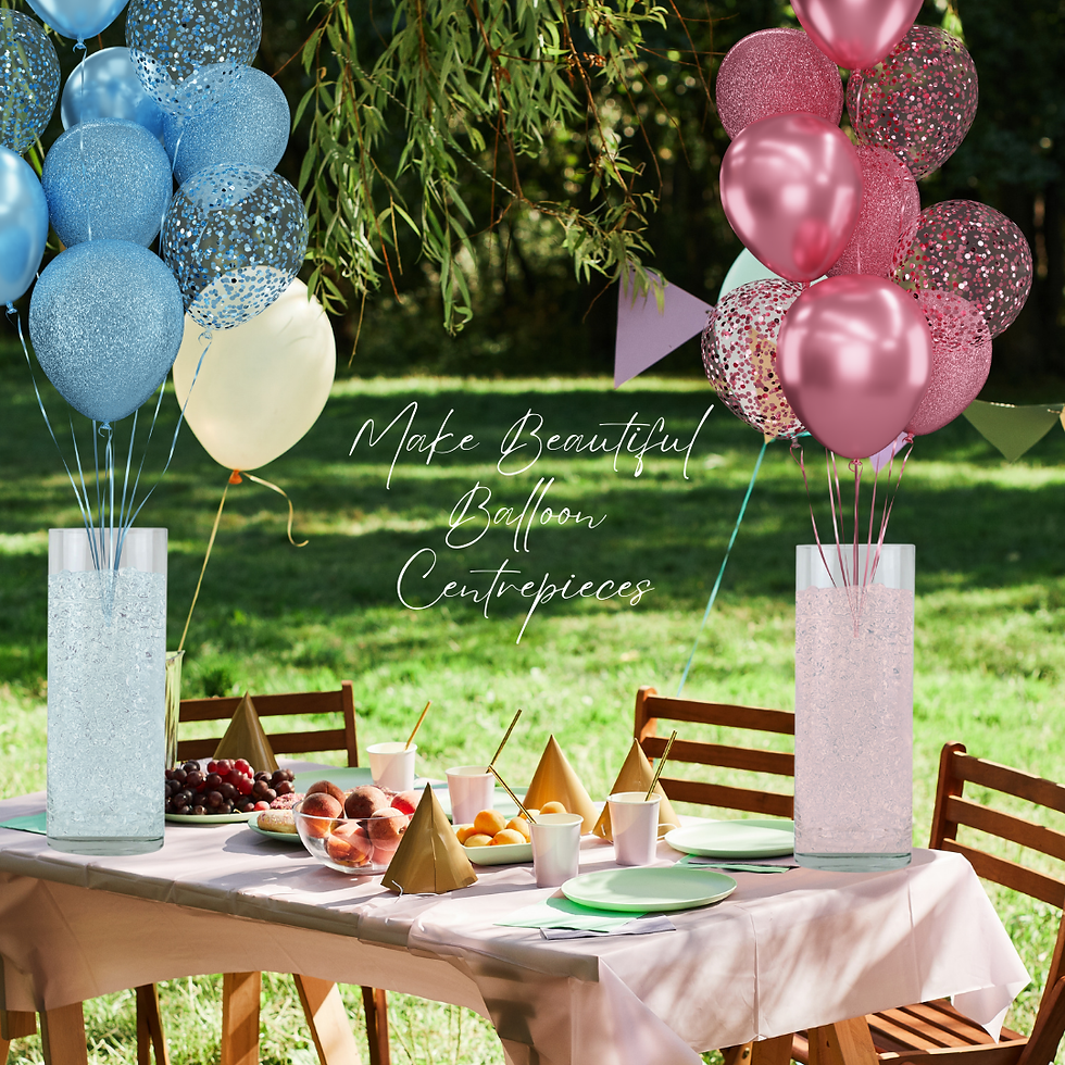 Thumbnail: Stylish cylinder vase centrepiece perfect for supporting balloon displays and elevating table decor.