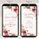 Thumbnail: Dark Red Mobile Wedding Invitation Video