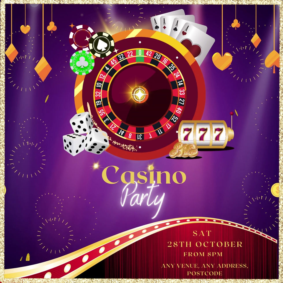 Casino Party Invitation