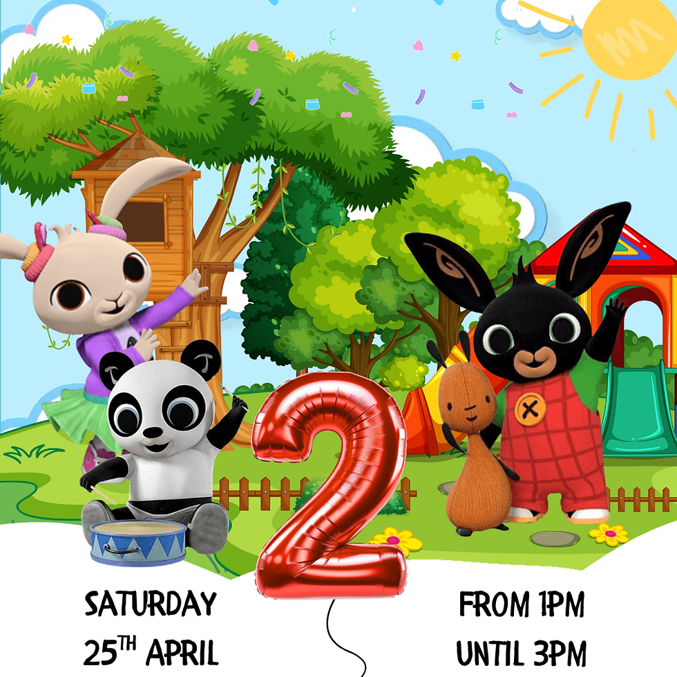 Thumbnail: Bing Bunny, Personalised, Animated, Digital Birthday Party Invitation