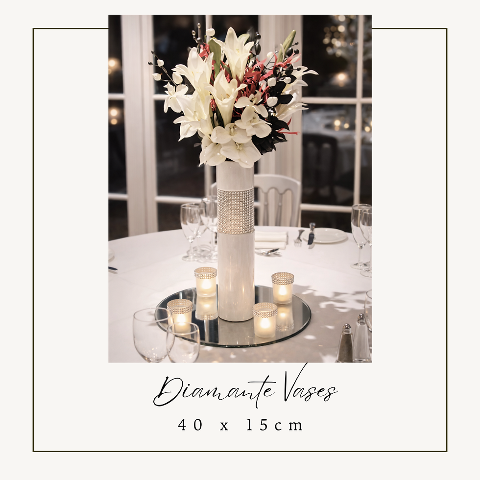 Diamante Vase for wedding and party decor
