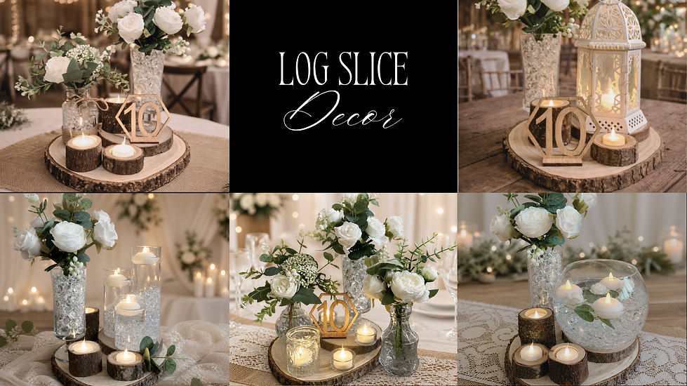 Log Slice Decor