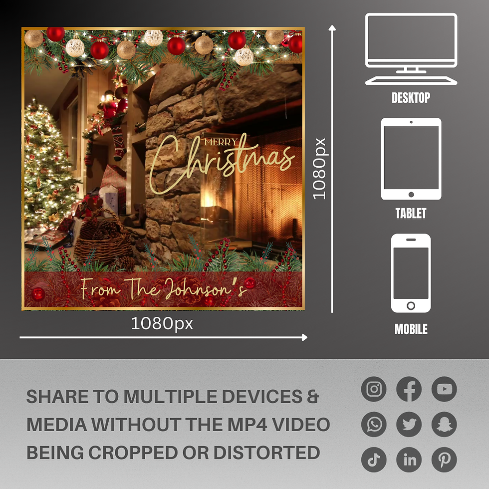 Thumbnail: Traditional Christmas Message/Ecard Personalised Video