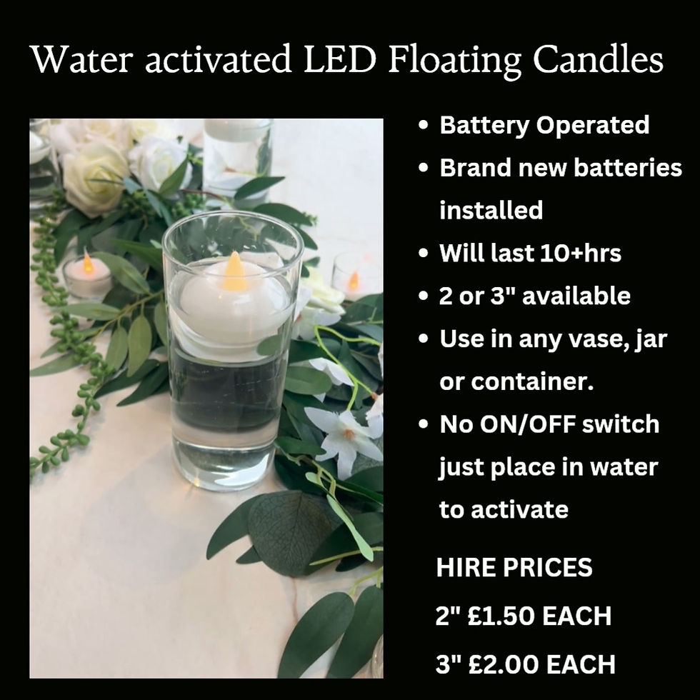 Thumbnail: Enchanting water-activated LED floating candles perfect for vases and centrepieces, adding a magical touch to any decor.