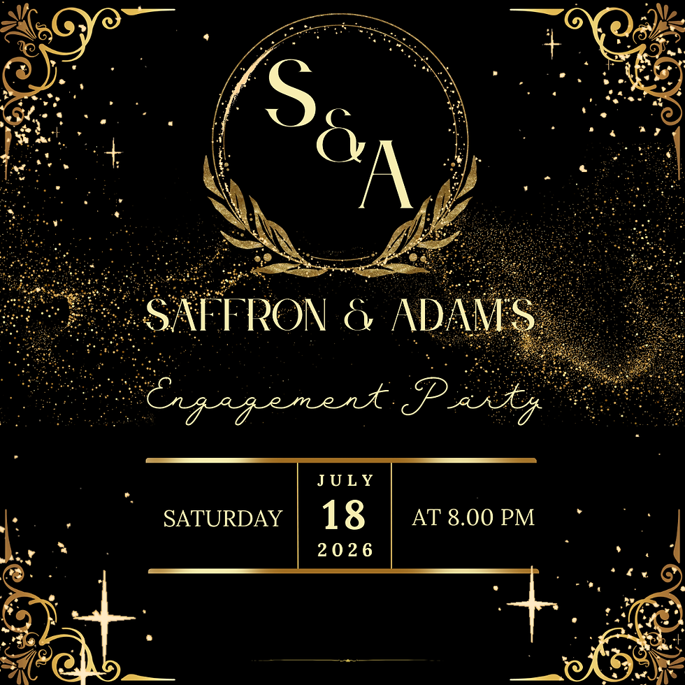 Thumbnail: Luxury black and gold animated engagement invitation
