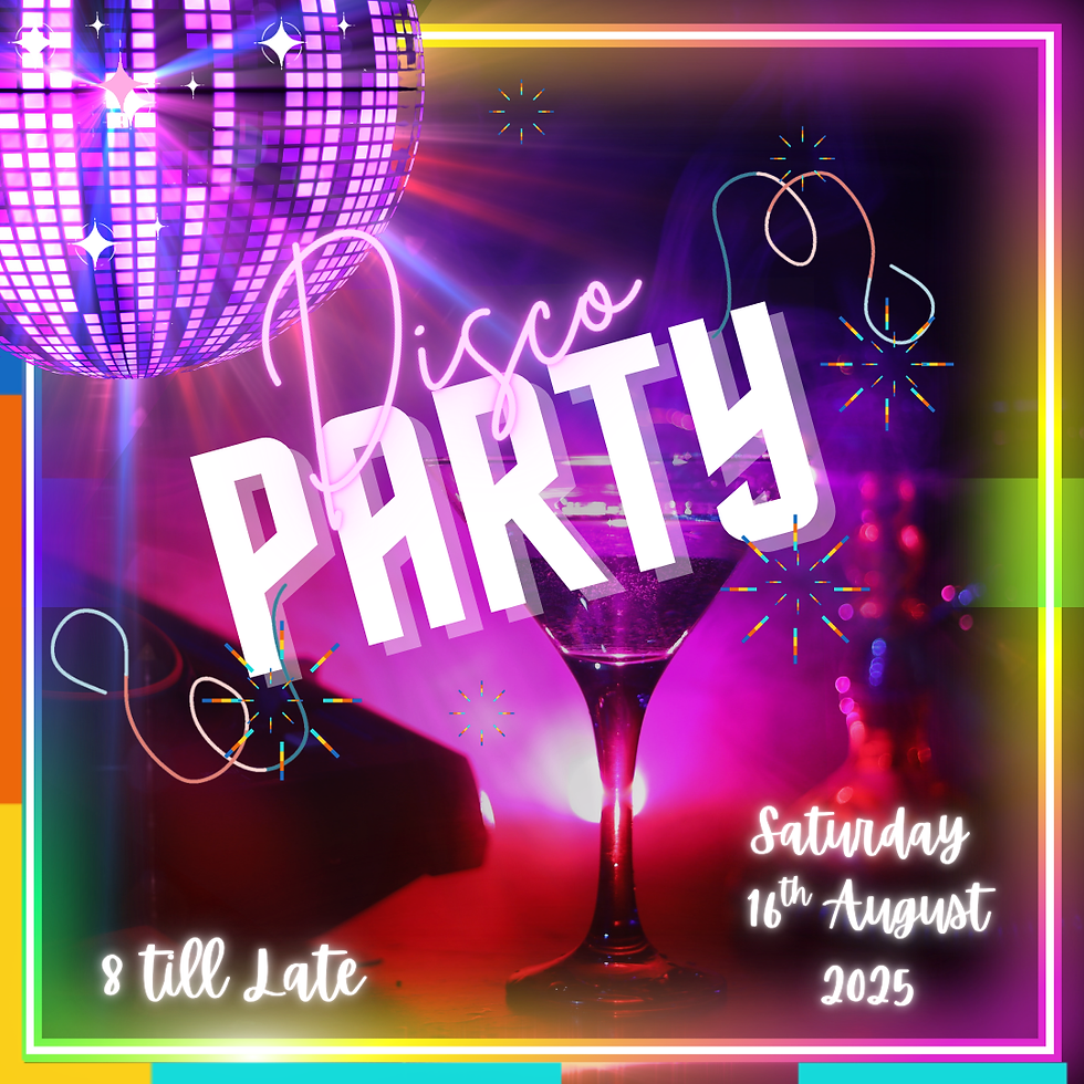 Thumbnail: Personalised Disco Party digital invitation with colourful lights and retro dance vibe.