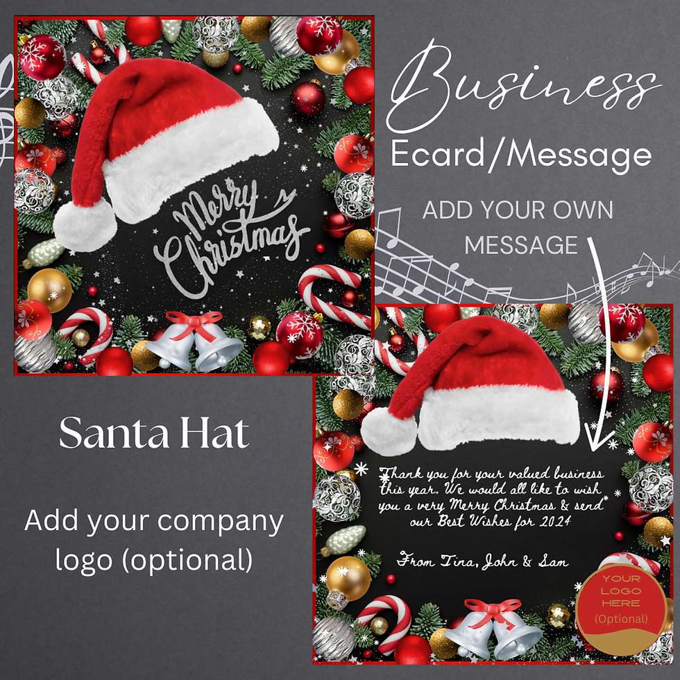 Thumbnail: Business Ecards/Christmas Messages Santa Hat