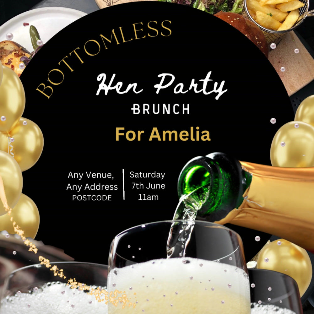 Hen Party Bottomless Brunch Invitation