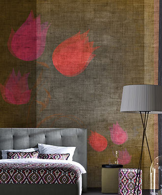 fototapet Cluj, fototapet Accent Decor, model decorativ modern cu forme grafice și nuanțe de albastru, design contemporan pentru living, fototapet lavabil, decor aerisit perete