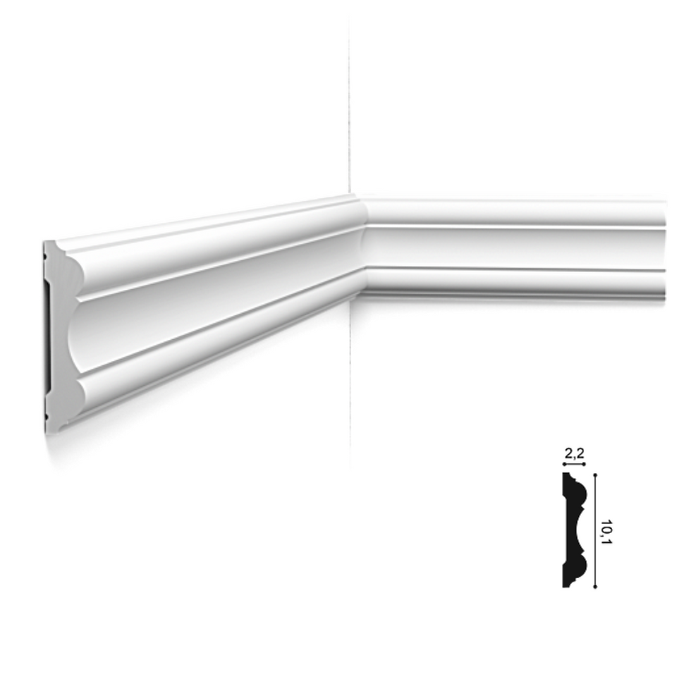 Miniatură: profil perete P8040 cluj,bagheta decorativa poliuretan 10 cm Cluj , profil decorativ de 10 cm  stil clasic , decor perete