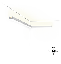 Scafă pentru bandă LED CX190 din duropolimer, ideală pentru iluminat indirect și lumina ambientală, în stil modern – Accent Decor Cluj