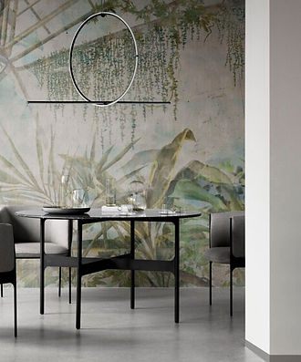 Fototapet Ivy cu design botanic și vegetație stilizată, model decorativ modern pentru living sau dormitor, fototapet Cluj, fototapet Accent Decor, fototapet lavabil cu aspect natural