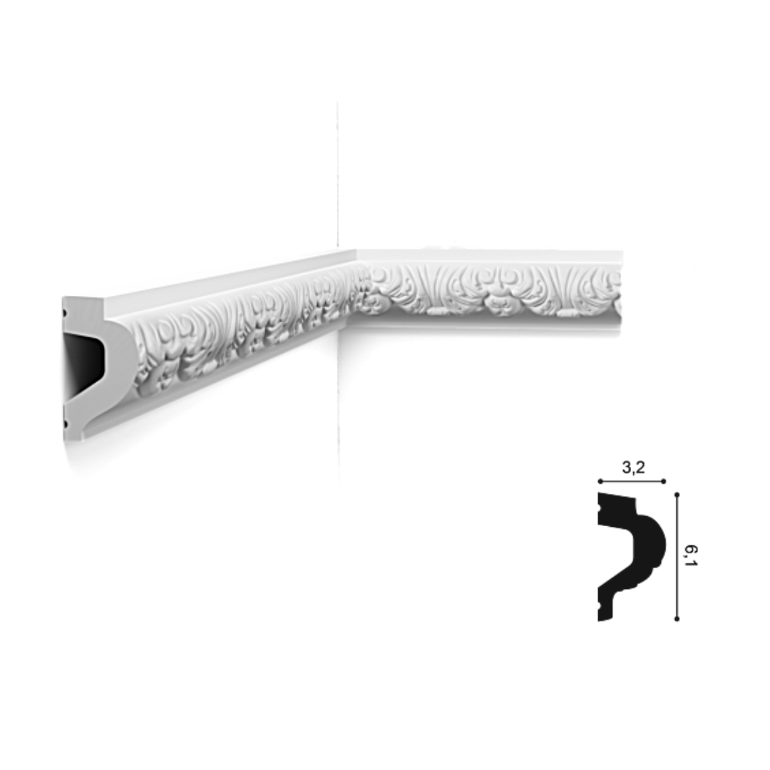 Profil stil baroc 6 cm H, ancadrament perete stil baroc ,p3020 orac decor cluj,