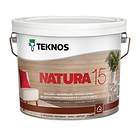 Teknos NATURA 15, lac semimat pe baza de apa pentru lambriuri, tavane si pereti interiori din lemn, disponibil la Accent Decor