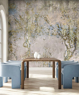 Fototapet Vita cu design abstract artistic, model decorativ modern cu texturi și accente în tonuri naturale, fototapet Cluj, fototapet Accent Decor, fototapet lavabil pentru living sau dining