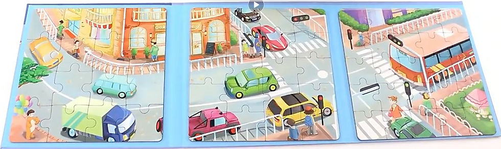 Thumbnail: Magnetic Puzzle Book (Level 3 - Transportation)