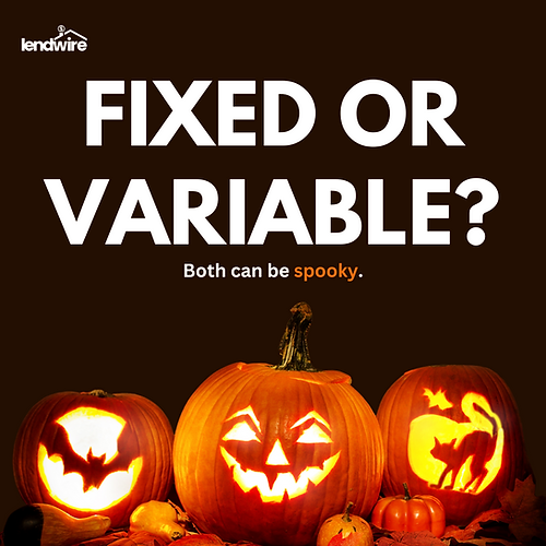 Halloween social media post designed for Lendwire featuring festive Halloween themed graphics, creative visual elements, and 