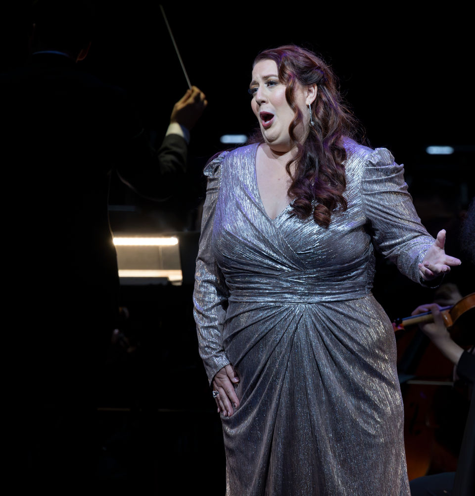 Mezzo-soprano Aubrey Odle sings Giovanna Seymour in Anna Bolena's iconic confrontation scene with Santa Fe Opera