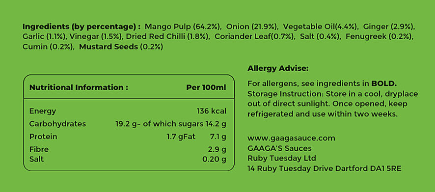 Miniatura: GAAGA'S Macaw Mango Sweet Chilli Sauce