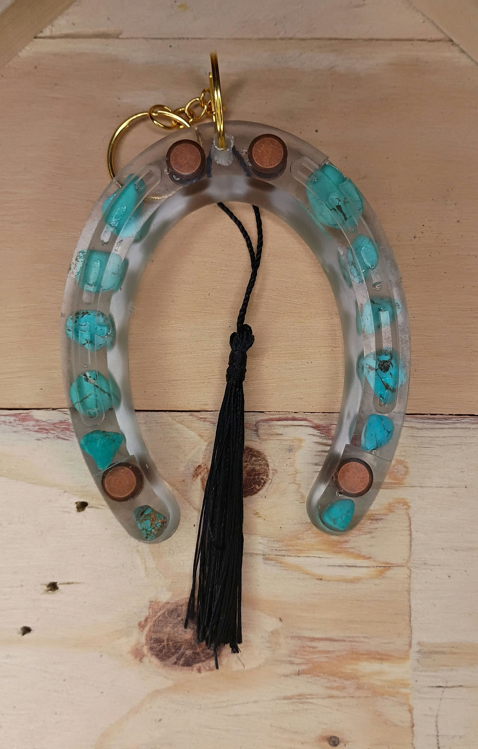 Thumbnail: Turquoise stone horseshoe