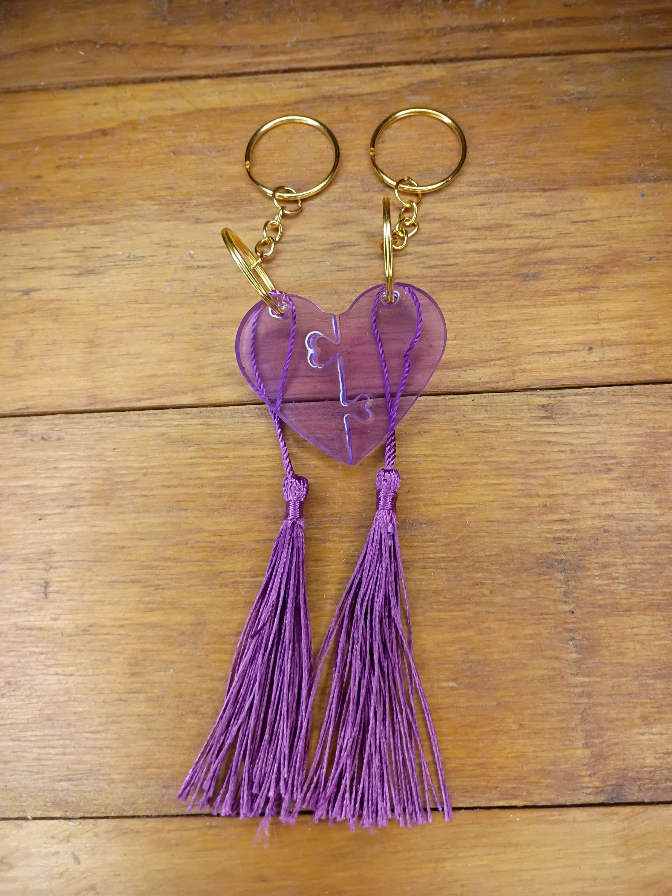 Two Heart Halves / Two Key Chains