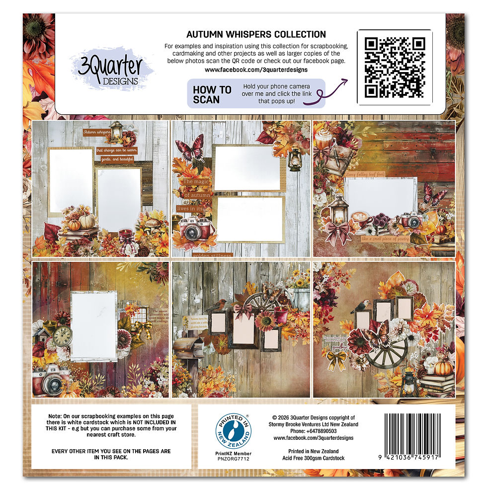 Thumbnail: Autumn Whispers Scrapbook Collection  April 2026