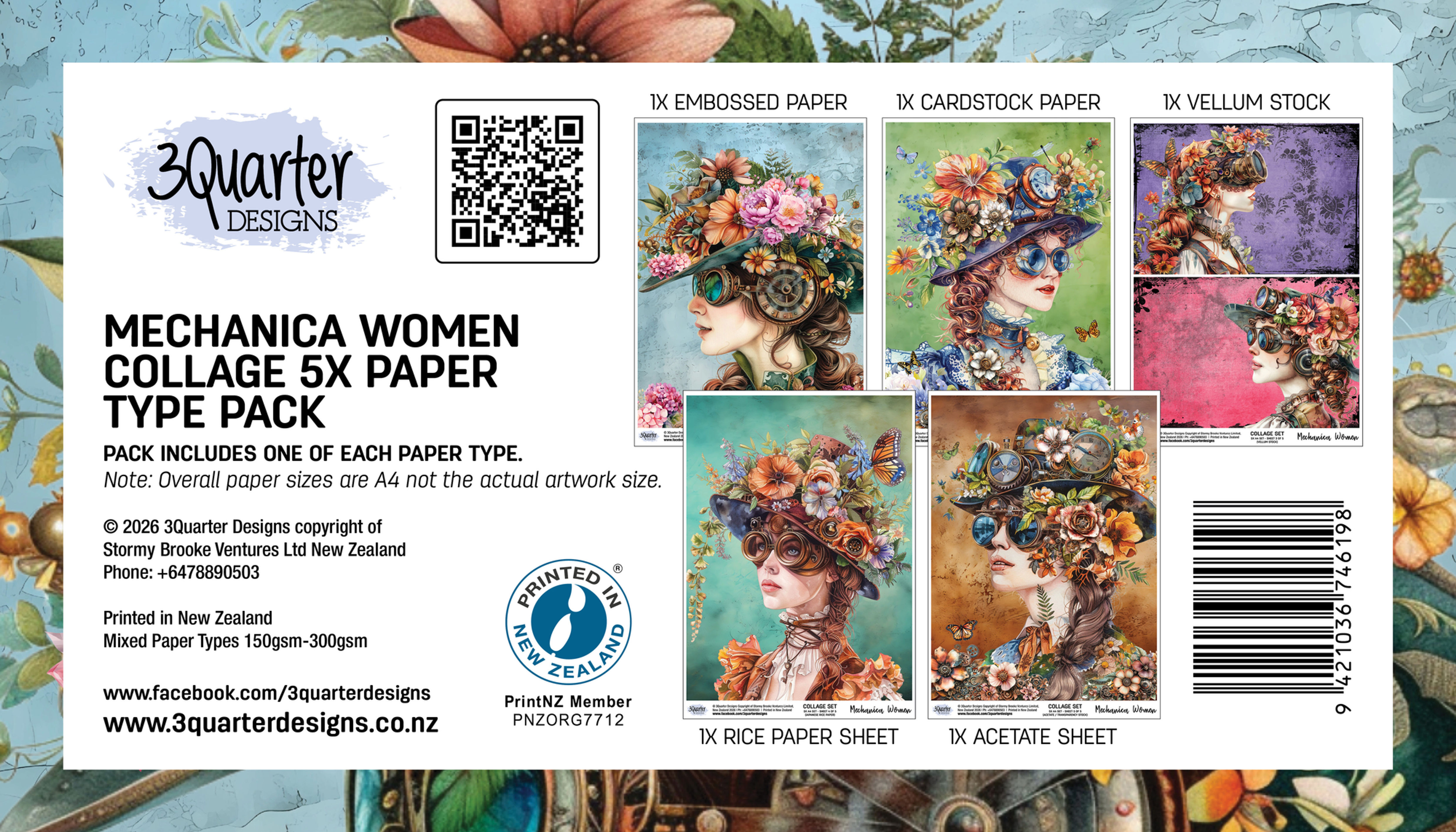 3 Quarter Designs Collage Pack "Mechanica Women"