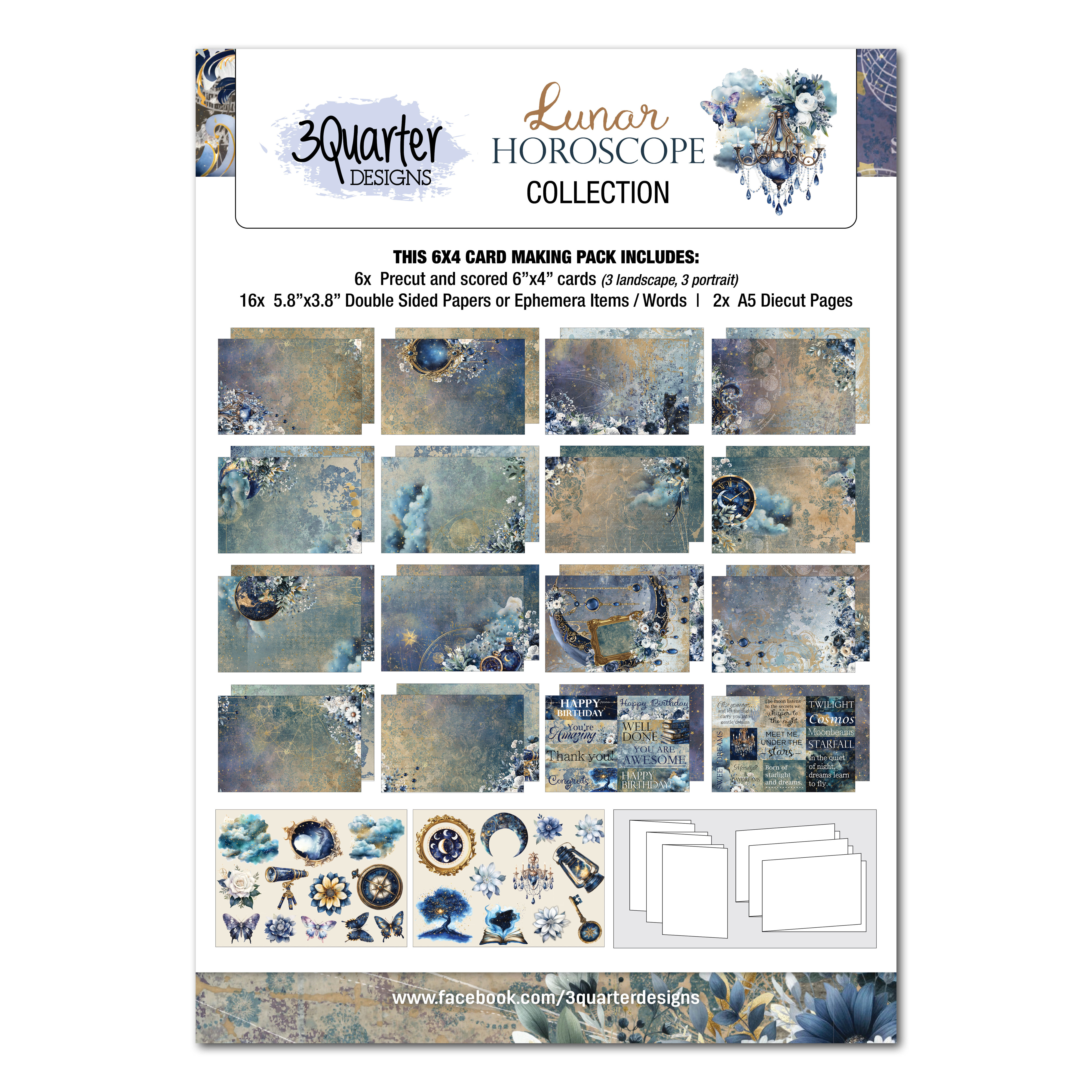 Lunar Horoscope 6x4 Card Pack June 2026