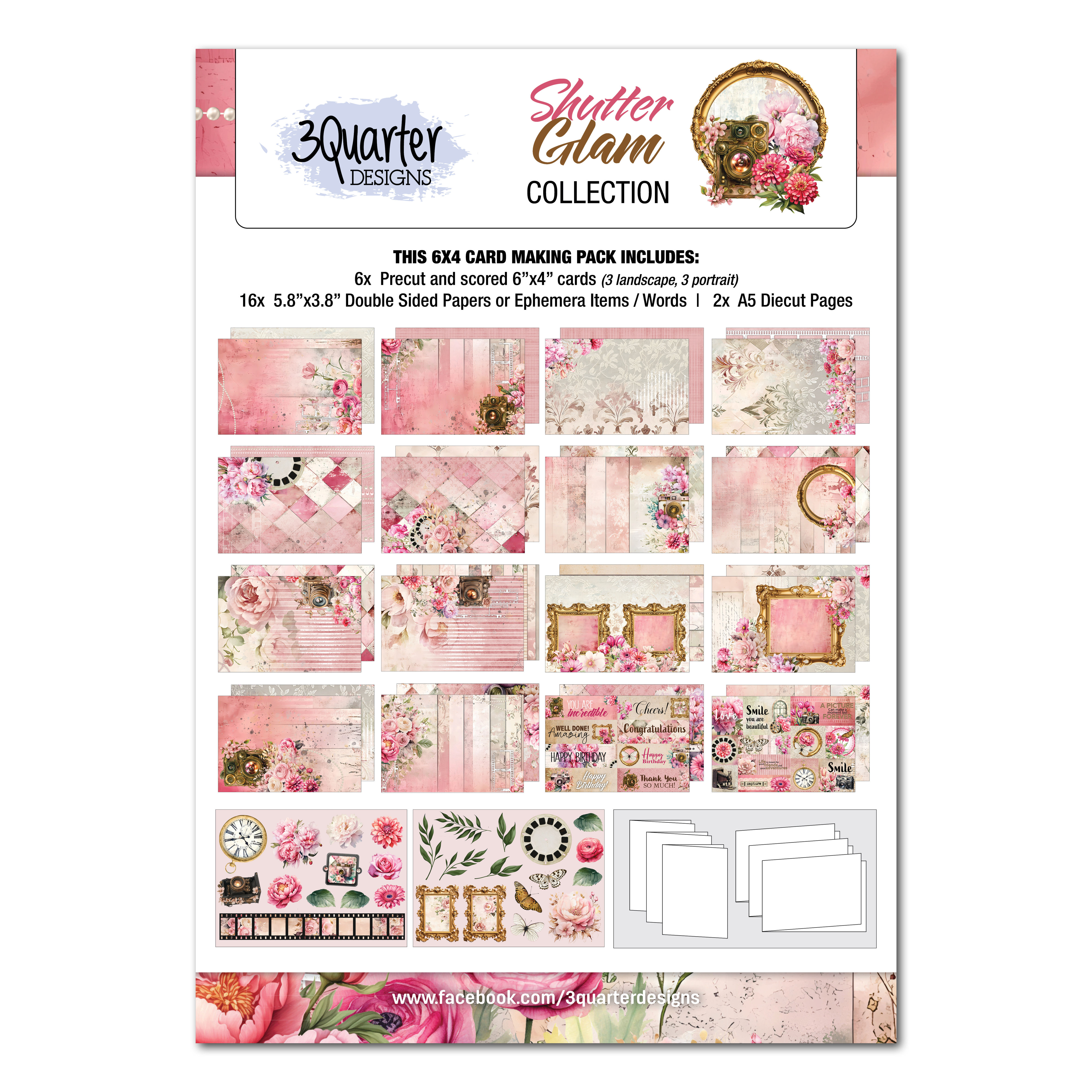 Shutter Glam 6x4 Card Pack July 2026