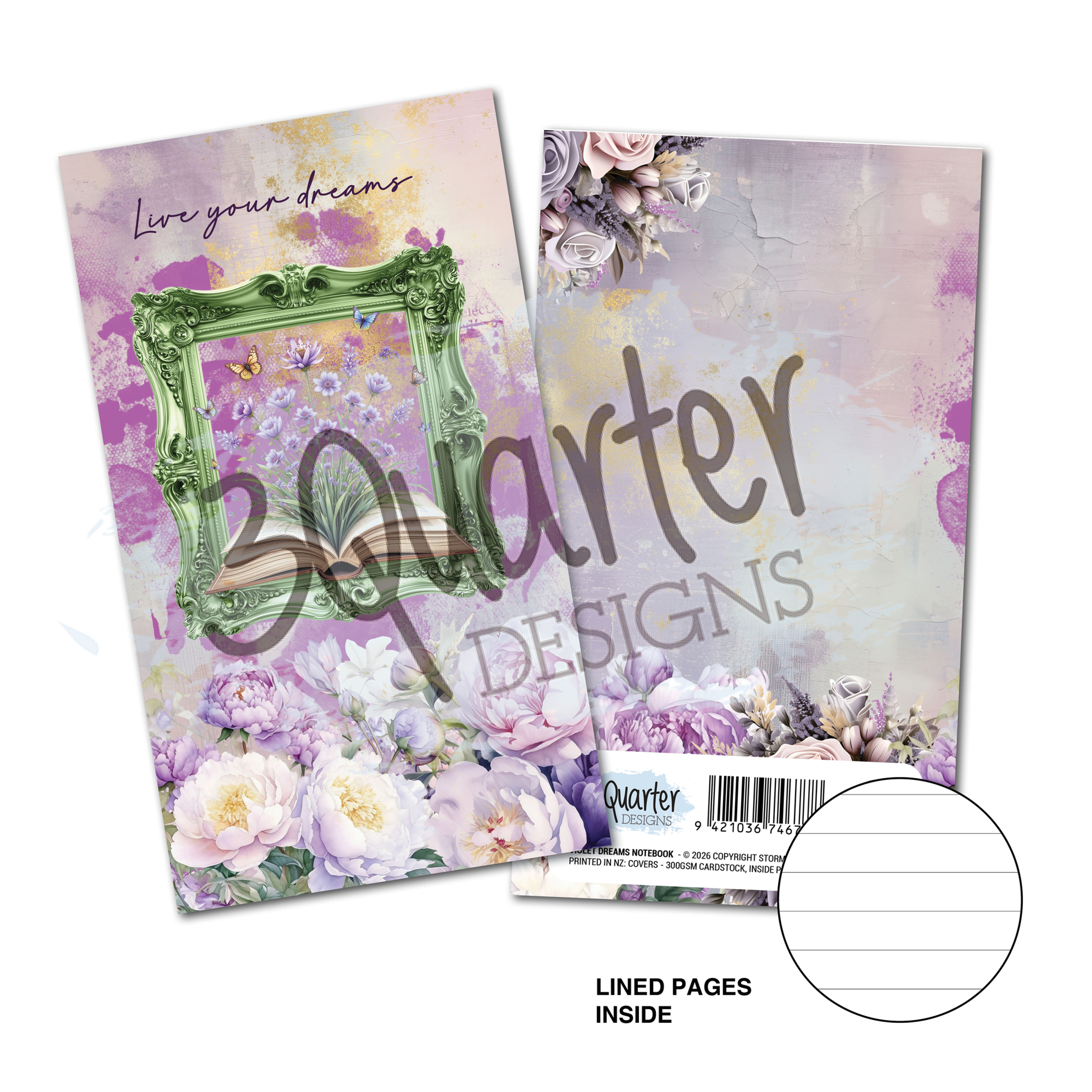 Violet Dreams Mini Notebook August 2026