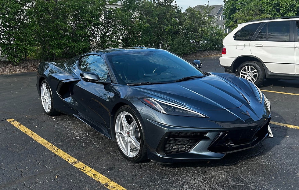 c8 corvette washed and waxed