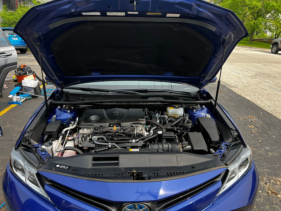 Toyota Camry engine cleaning