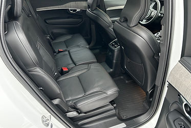 Clean black leather interior