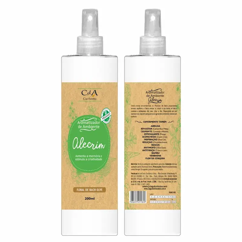 Aromatizador de Ambientes Alecrim 200ml