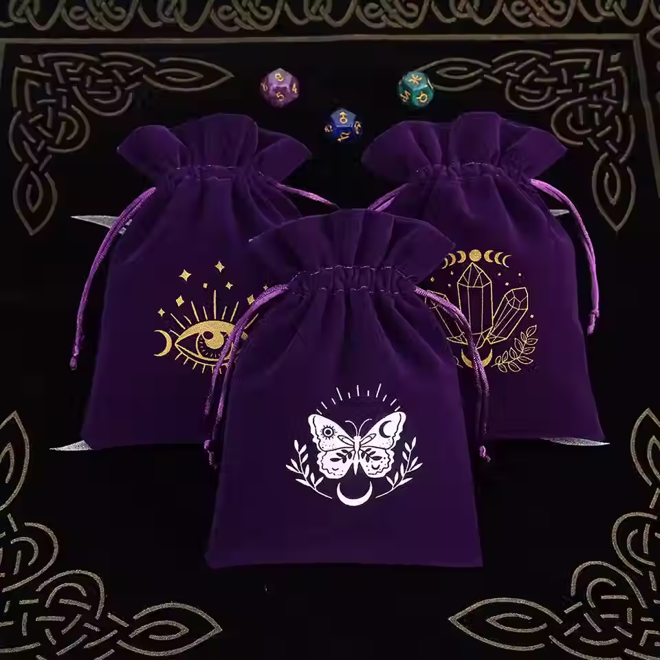 Porta Baralho Veludo Sortido M - Cor Roxo